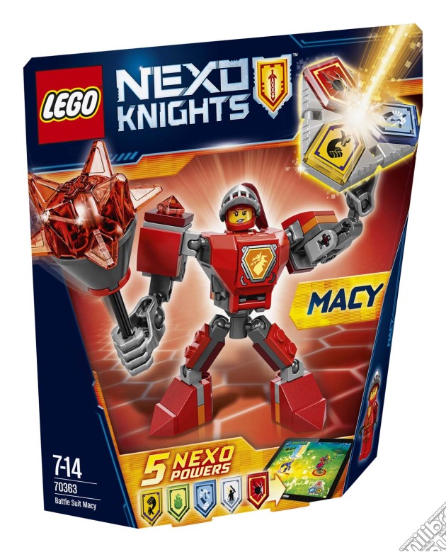 Lego 70363 - Nexo Knights - Ultimate Knights - Macy Da Battaglia gioco