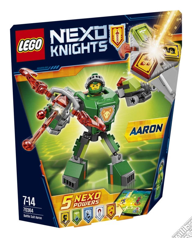 Lego 70364 - Nexo Knights - Ultimate Knights - Aaron Da Battaglia gioco