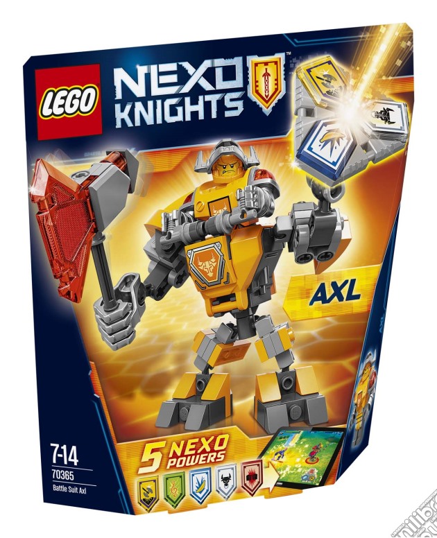 Lego 70365 - Nexo Knights - Ultimate Knights - Axl Da Battaglia gioco