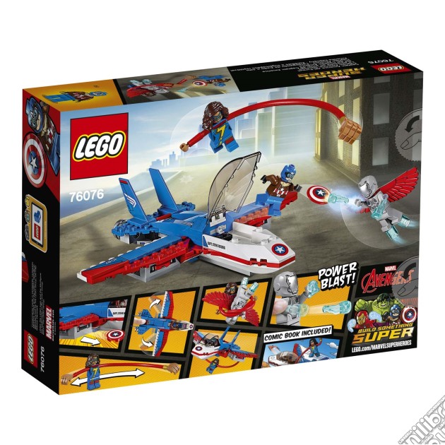 Lego 76076 - Marvel Super Heroes - Inseguimento Sul Jet Di Capitan America gioco