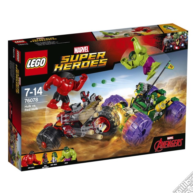 Lego 76078 - Marvel Super Heroes - Hulk Contro Red Hulk gioco