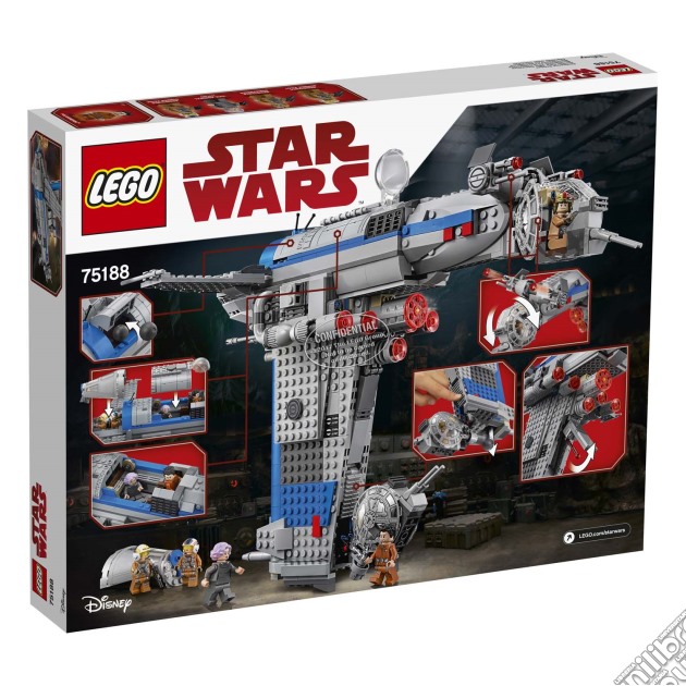 Lego 75188 | Star Wars - Bombardiere Della Resistenza gioco di Lego