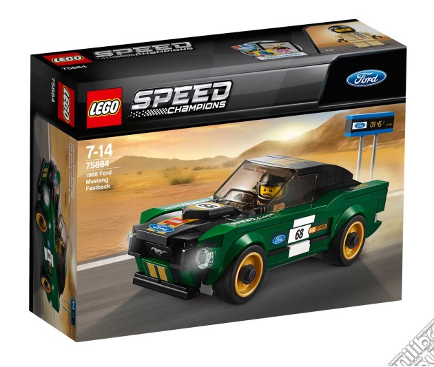 Lego 75884 - Speed Champions - 1968 Ford Mustang Fastback gioco di Lego
