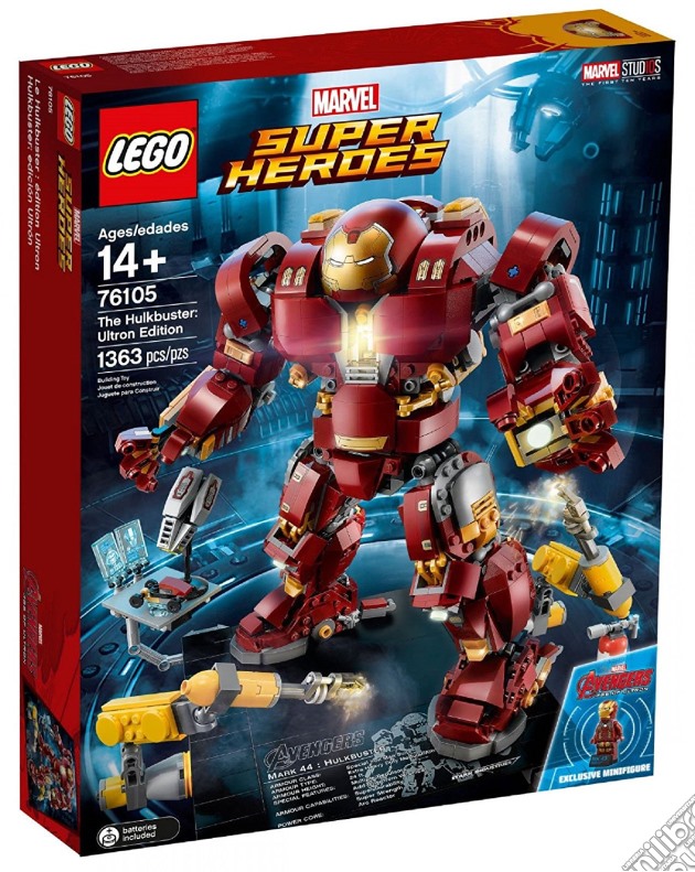 Lego 76105 - Marvel Super Heroes - Hulkbuster: Ultron Edition gioco di Lego