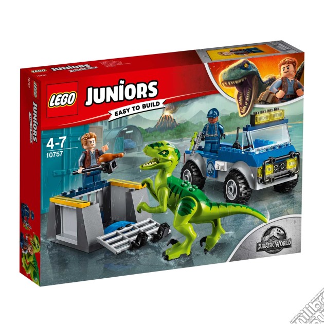 Lego 10757 Juniors - Jurassic World - Raptor Rescue Truck gioco di Lego