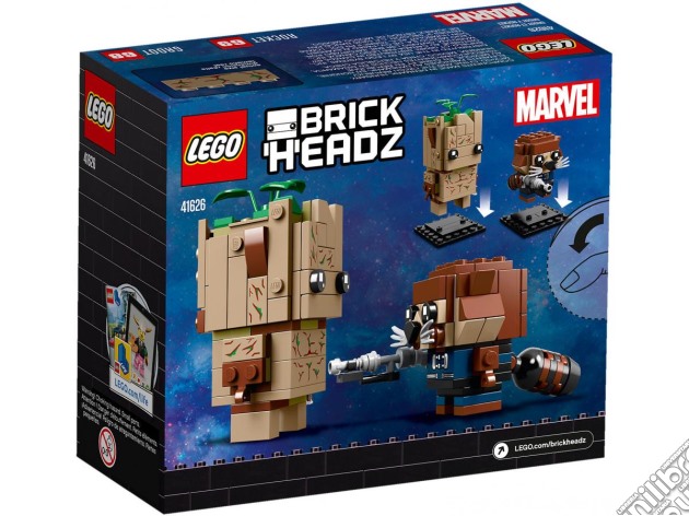 Lego 41626 - Brickheadz - Groot E Rocket gioco di Lego
