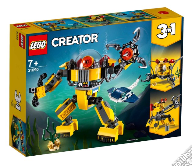 Robot sottomarino. Lego Creator-31090 gioco