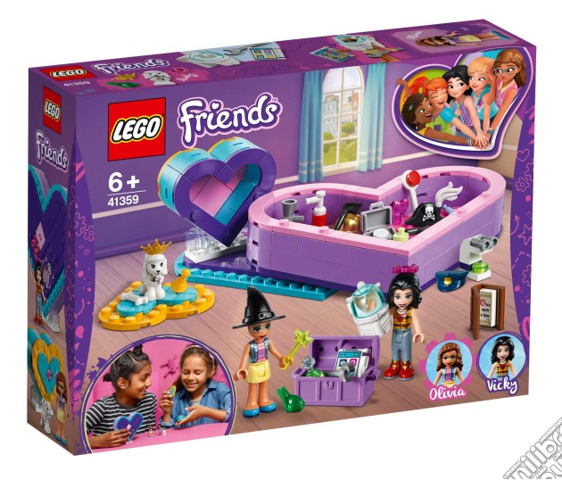 Pack dell'amicizia scatola del cuore. Lego Friends-41359 gioco