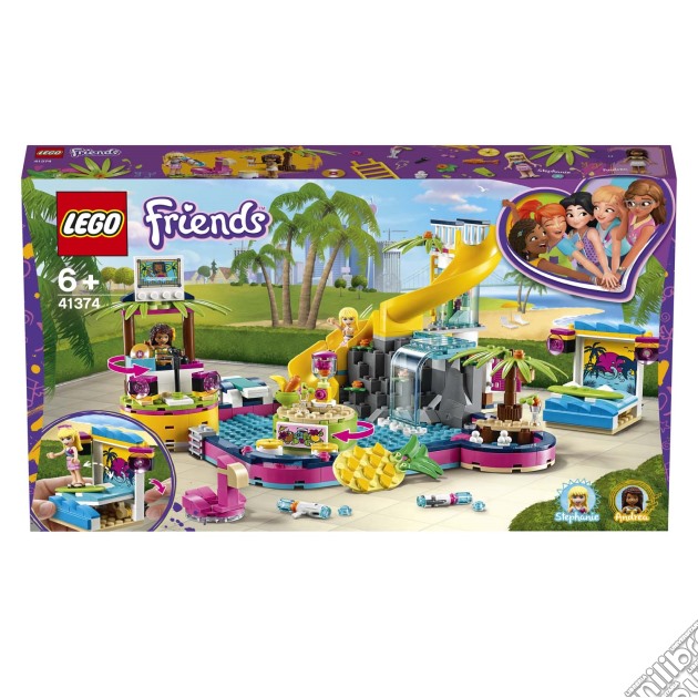 Lego 41374 - Lego Friends - La Festa In Piscina Di Andrea gioco di LEGO
