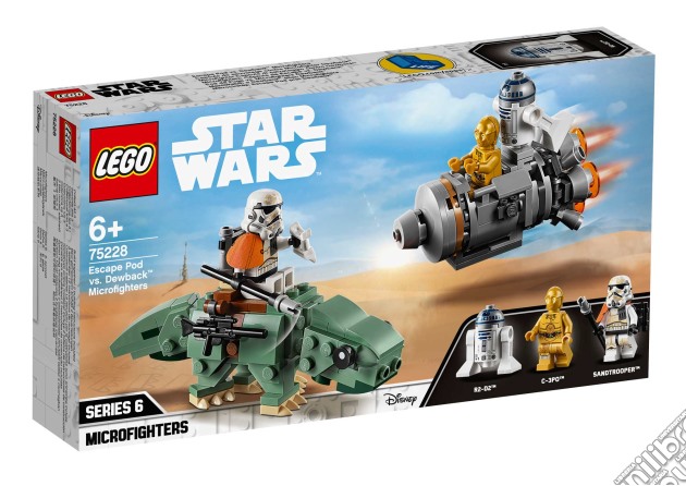 Lego Star Wars (75228). Escape pod vs Dewback Micofighters gioco