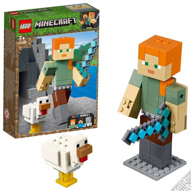 Maxi-figure minecraft di alex con gallina. Minecraft-21149 gioco