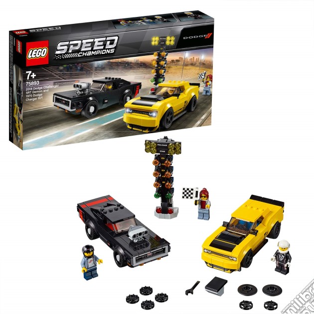 Lego: 75893 - Speed Champions - 2018 Dodge Challenger SRT Demon E 1970 Dodge Charger R/T gioco