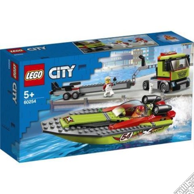 Lego 60254 - City - Trasportatore Di Motoscafi gioco