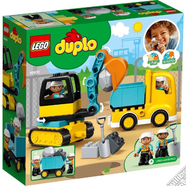 Lego 10931 - Duplo Town - Camion E Scavatrice Cingolata gioco