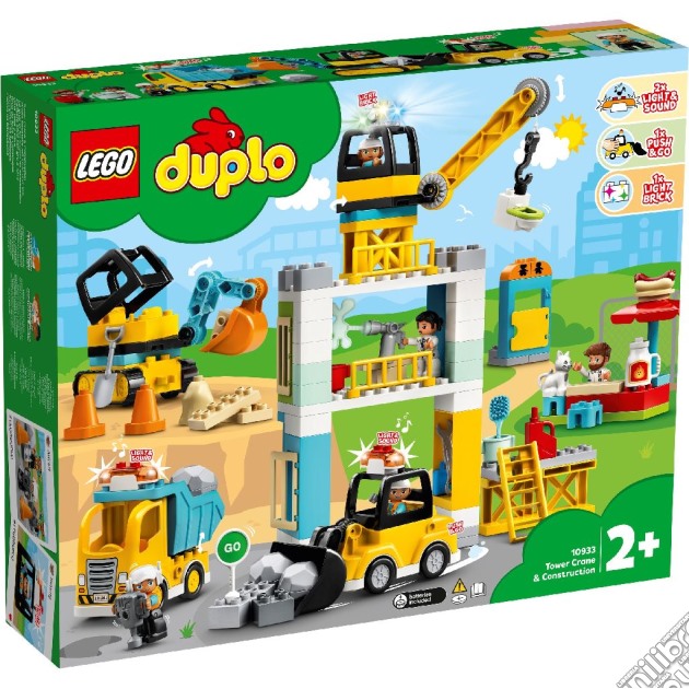 Lego 10933 - Duplo Town - Cantiere Edile Con Gru A Torre gioco