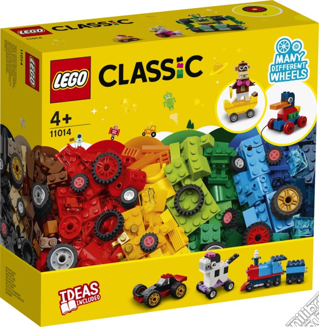 Lego: Lego Classic - Mattoncini E Ruote gioco