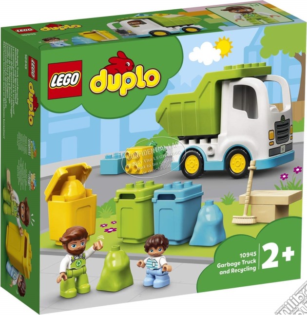 Lego: 10945 Duplo Town - Camion Della Spazzatura E Riciclaggio gioco