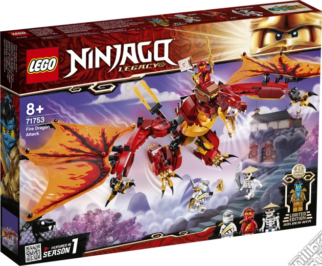 Lego: 71753 Ninjago - L'Attacco Del Dragone Del Fuoco gioco