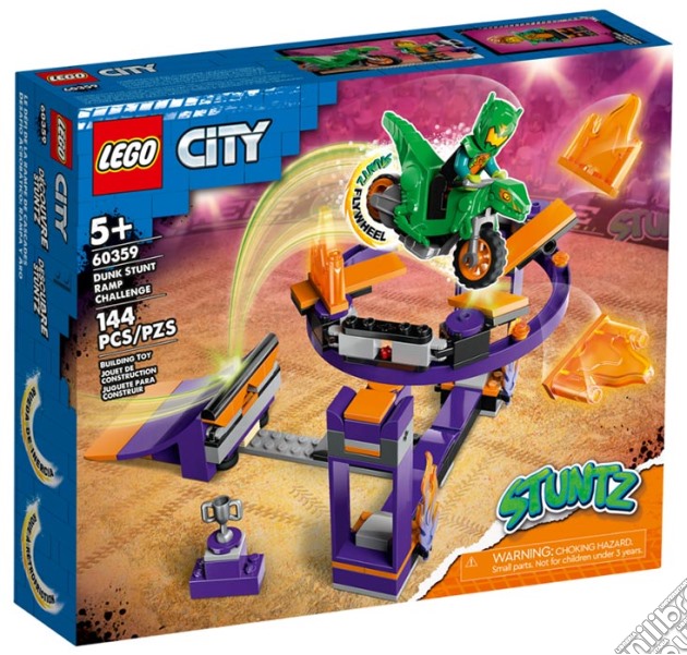 Lego: 60359 - City Stuntz - Sfida Acrobatica: Schiacciata Sulla Rampa gioco