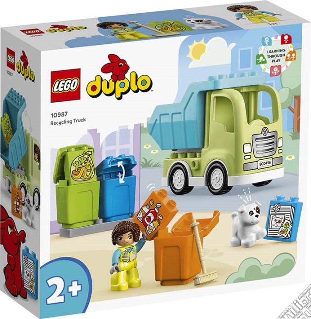 Lego: 10987 - Duplo Town - Camion Riciclaggio Rifiuti gioco