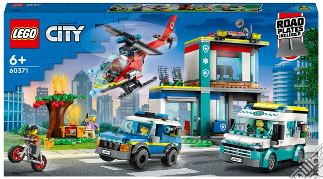 Lego: 60371 - City - Quartier GeneraleÂ Veicoli D'Emergenza gioco