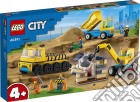 Lego: 60391 - City Great Vehicles - Camion Da Cantiere E Gru Con Palla Da Demolizione giochi