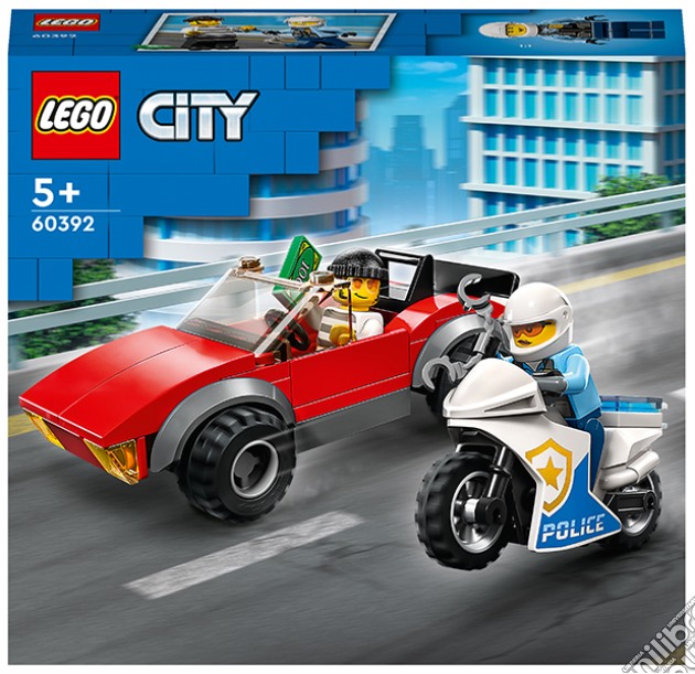 Lego: 60392 - City Police - Inseguimento Sulla Moto Della Polizia gioco
