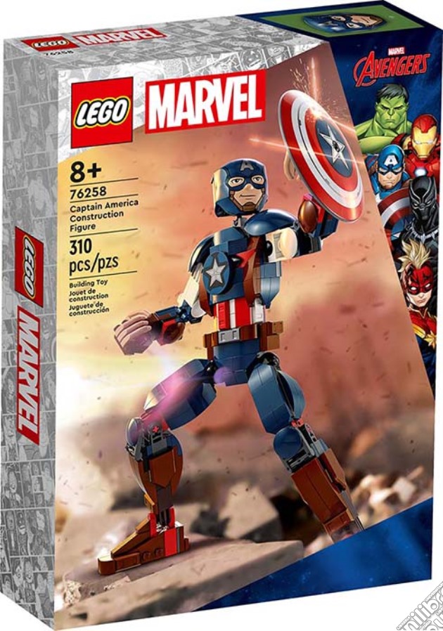 Lego: 76258 - Super Heroes Marvel - Personaggio Di Captain America gioco