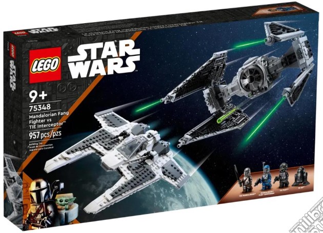 Star Wars: Lego 75348 - Fang Fighter Mandaloriano Vs Tie Interceptor gioco di Lego