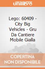 Lego: 60409 - City Big Vehicles - Gru Da Cantiere Mobile Gialla gioco