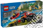 Lego: 60412 - City Fire - Fuoristrada Antincendio E Gommone Di Salvataggio giochi