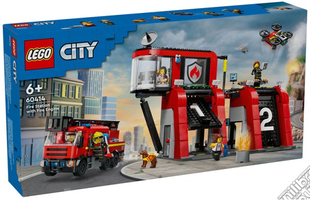 Lego: 60414 - City Fire - Caserma Dei Pompieri E Autopompa gioco