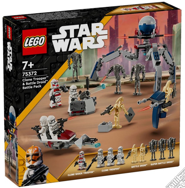 Star Wars: Lego 75372 - Battle Pack Clone Trooper E Battle Droid gioco