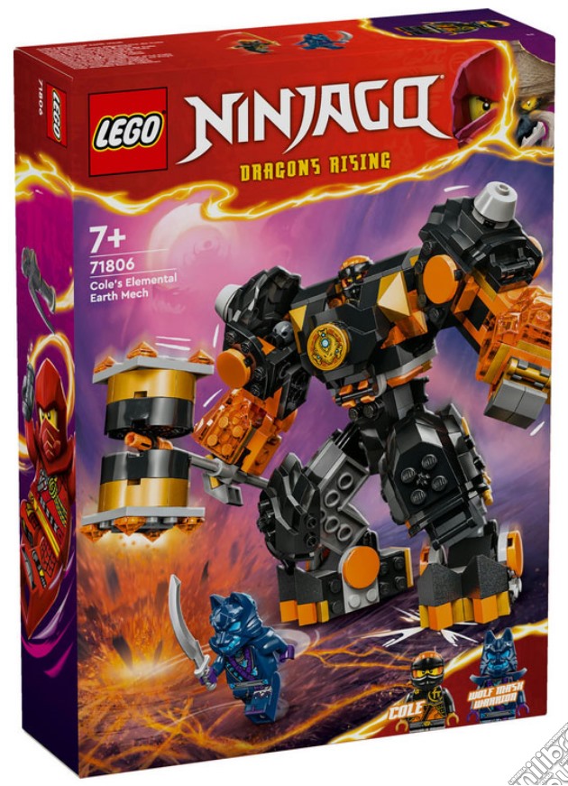 Lego: 71806 - Ninjago - Mech Elemento Terra Di Cole gioco
