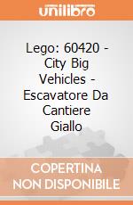 Lego: 60420 - City Big Vehicles - Escavatore Da Cantiere Giallo gioco