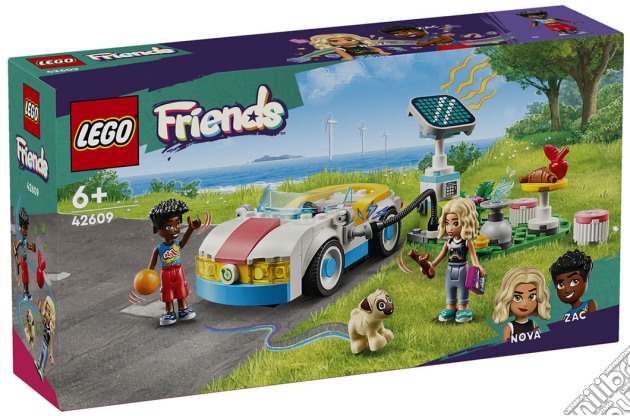 Lego: 42609 - Friends - Auto Elettrica E Caricabatterie gioco