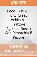Lego: 60461 - City Great Vehicles - Trattore Agricolo Rosso Con Rimorchio E Pecore giochi