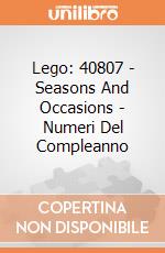 Lego: 40807 - Seasons And Occasions - Numeri Del Compleanno giochi