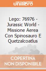 Lego: 76976 - Jurassic World - Missione Aerea Con Spinosauro E Quetzalcoatlus giochi