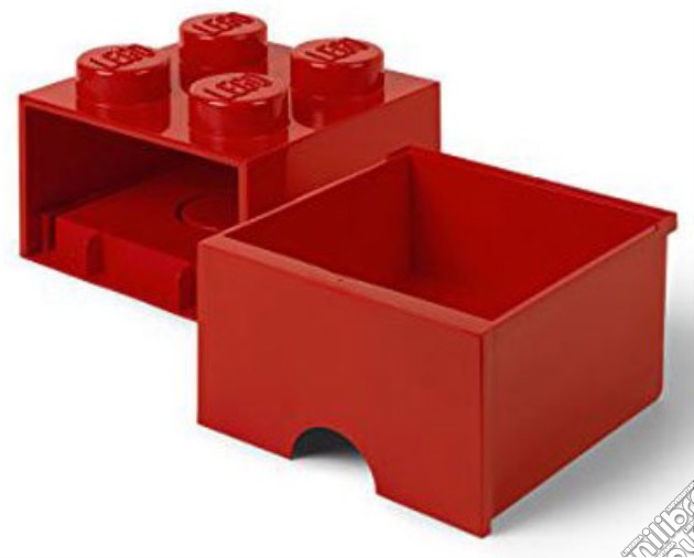 Contenitore LEGO Brick 4 Cassetto Rosso gioco di GAF