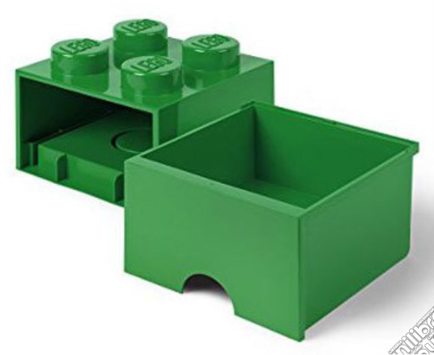 Contenitore LEGO Brick 4 Cassetto Verde gioco di GCON
