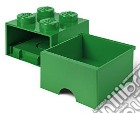 Contenitore LEGO Brick 4 Cassetto Verde giochi