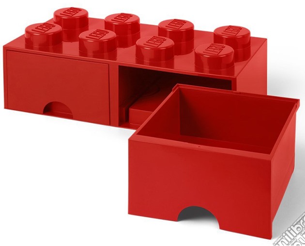 Contenitore LEGO Brick 8 Cassetto Rosso gioco di GAF
