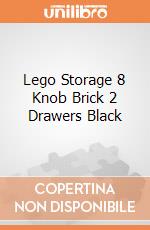 Lego Storage 8 Knob Brick  2 Drawers Black gioco