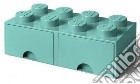 Contenitore LEGO Brick 8 Cassetto Azzurra giochi