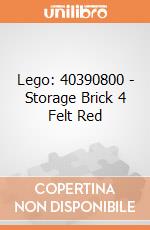 Lego: 40390800 - Storage Brick 4 Felt Red giochi