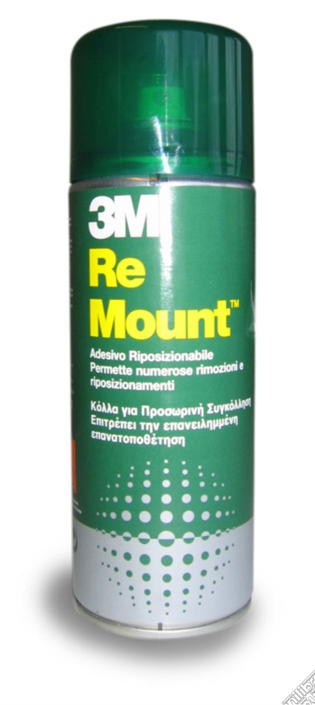 3M Re Mount - Adesivo Spray Rimovibile Trasparente 200ml gioco di 3M