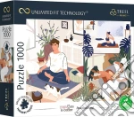 Trefl: Puzzle 1000 - Yoga, Cats & Coffee: Peace Of Mind