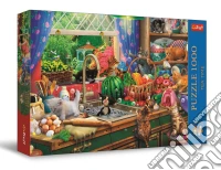 Trefl Puzzle Premium Plus 1000 Pezzi - Tea Time: Idillio Rurale Con Uccelli - Serie Nostalgica - Poster Incluso - Adulti E Ragazzi 12+ - 2