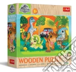 Jurassic World: Trefl - Puzzle 24 Wooden Puzzle - Meet The Dinosaurs